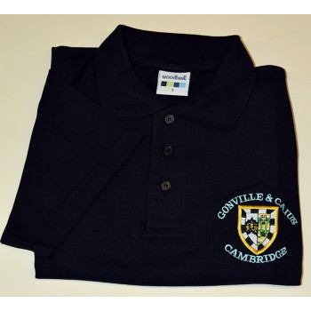 Gonville and Caius College Polo Shirt Black