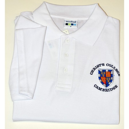 Christ's College Polo Shirt White