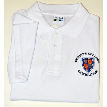 Christ's College Polo Shirt White