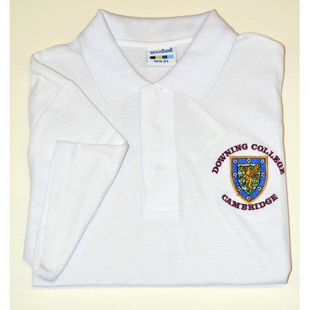 Downing College  Polo Shirt White