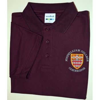 Fitzwilliam College Polo Shirt Maroon