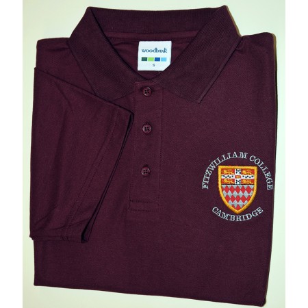Fitzwilliam College Polo Shirt Maroon