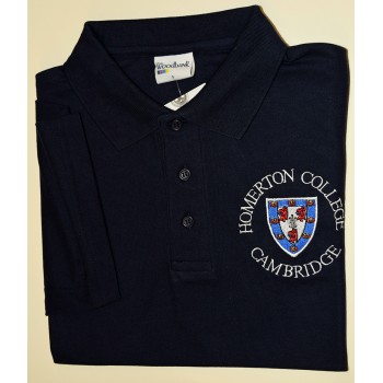 Homerton College Polo Shirt Navy