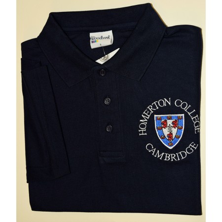 Homerton College Polo Shirt Navy